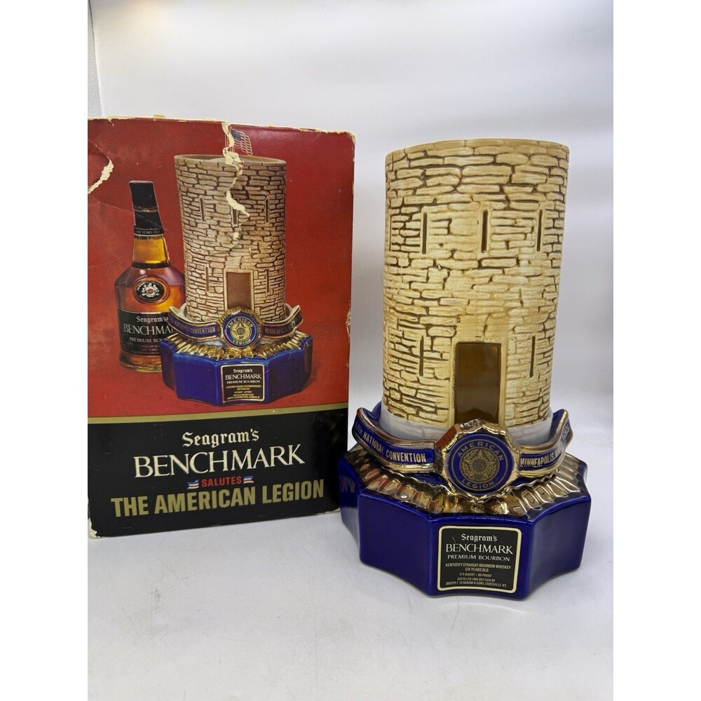 American Legion 57th National Convention 1975 Seagrams Benchmark Decanter Empty